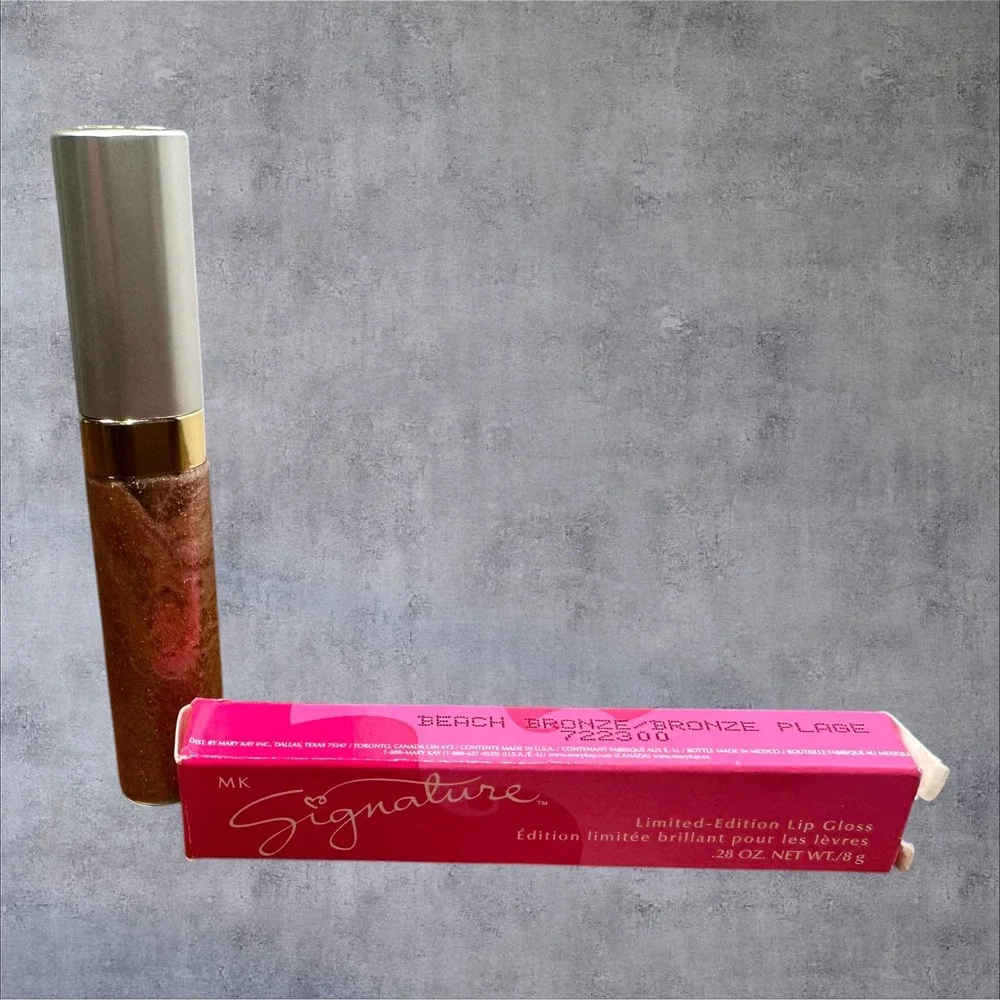 Mary‎ Kay MK Signature Lip Gloss Beach Bronze 722300 .28oz NIB Shimmer